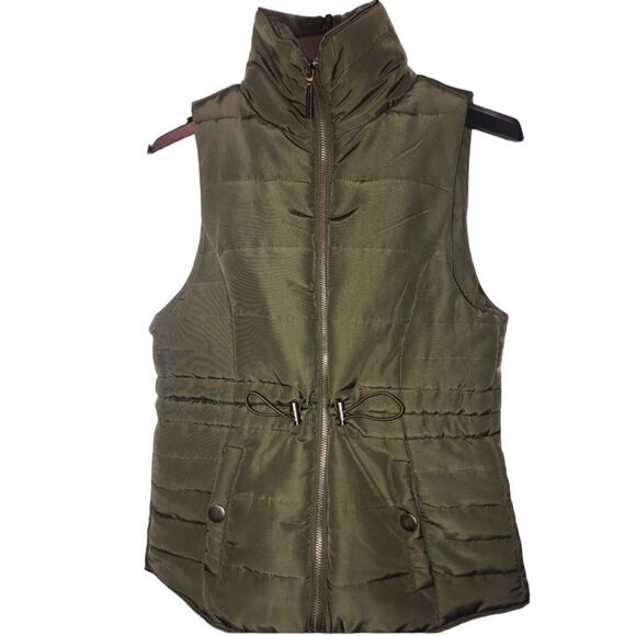KIDS Copper Key Girls Olive Green  Vest NWT - Picture 2 of 5